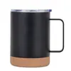 Caneca de negócios transfronteiriça 20/12oz aço inoxidável 304 caneca de escritório fundo de cortiça copo térmico com alça