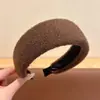 Diadema retro de corona alta para mujer, simple y elegante, diadema de ala ancha que no estrangula el cabello, accesorio para el cabello de moda estilo coreano