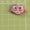 Dança do Leão Auspiciosa de Ano Novo Desenho Animado Resina Acessórios de Joia DIY Capa de Celular Caixa de Armazenamento com Cola de Creme Material para Ímã de Geladeira