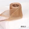 Cinta de Gasa Ancho 4cm Correa de Seda Caramelo Satinado Colorida Cinta Plana Ancha Encaje de Princesa Gasa Nieve Cordones