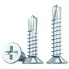 Tornillos Autorroscantes para Tejas de Acero de Color, Cabeza Avellanada, Perforación Cruzada, Galvanizados, Endurecidos, Estándar Nacional