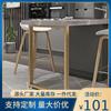 Mesa de Comedor de Metal de Hierro Forjado Guía de Barra Escritorio Oficina Mesa para Computadora Soporte de Tablero de Roca Soporte de Pata de Mesa Nórdica Moderna Simple