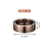 Cenicero Estilo Europeo de Acero Inoxidable Retro Textura Metálica Fácil de Limpiar Modelo de Venta Caliente Transfronterizo Engrosado Anticaídas Hogareño Comercial