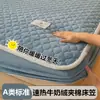 Saia de Cama de Lã de Leite Cor Sólida Bordado em Aplique Inverno Plus Veludo Espessado Quente Colcha Acolchoada Protetor de Colchão