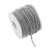 Corrente Banhada a Ouro 18K DIY Atacado Preserva Cor Corrente de Contas Redondas Simples Pulseira Colar Corrente para Pendurar Acessórios de Joia