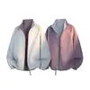 Chamarra con Bloques de Color y Cuello Alto con Logo Personalizado para Hombres y Mujeres, Marca de Moda, Elegante Chamarra Dopamina para Adolescentes, Ropa de Abrigo para Hombres
