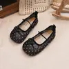 Zapatos de Malla con Lunares Lindos para Niñas 2026 Primavera y Verano Transpirables Moda Zapatos de Mocasín de Rendimiento Zapatos de Malla Zapatos de Princesa
