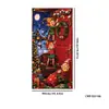 Nova capa de porta de Natal transfronteiriça, montagem de decoração de festa para criar atmosfera e oportunidades de fotos, bandeiras e faixas suspensas de Natal ao ar livre
