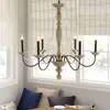 Suministro Exclusivo Transfronterizo de Lámparas Colgantes de Madera Vintage Sencillas Estilo Country Americano para Sala de Estar, Comedor, Escaleras y Villas