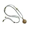 Cordão para Pingente de Ouro Colar de Jade Hetian Natural Corda Fina Tecido à Mão Corda de Pescoço para Pendurar de Alta Qualidade Corda de Pingente Ajustável
