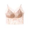 2024 Novo estilo beleza costas integrado Copo enrolado top de tubo para o peito renda alça de sutiã feminina lingerie de peça única francesa anti-exposição