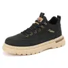 Botas Martin Casuales de Trabajo de Suela Gruesa de Estilo Británico para Hombre, Otoño Invierno, Nuevas, de Caña Baja, para Exteriores, Viajes al Trabajo, Zapatos de Moda para Hombre