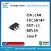 Novo transistor de efeito de campo MOSFET canal P FDC5614P original de fábrica para serigrafia 564 SOT-23 60V3A