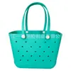 Bolso de mano personalizado para mujer, bolsa de playa de EVA, bolsa perforada de gran capacidad, superventas transfronterizo, permeable al agua, bolsa de almacenamiento de secado rápido para mujer