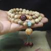 Pulsera de doble anillo de madera de sándalo de leche de 8 mm Bodhi todo va bien DIY para hombres y mujeres Wenwan cuentas de Buda joyería al por mayor