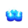 Vela LED luminosa vela electrónica boda cumpleaños boda arreglo de velas coloridas accesorios LED vela de té pequeña cabeza suave