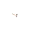 Comercio exterior transfronterizo mini ciruela varilla recta incrustada circonita clavo de hueso de oreja femenino Joker pendientes pequeños simples pendientes al por mayor