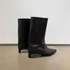 Botas Femininas de Cano Médio Apontadas, Estilo Coreano Retro Fashion, Novidade Outono/Inverno 2026, Botas de Cano Largo com Salto Kitten, Botas Curtas Versáteis para Mulheres