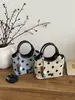 Bolso Cubo de Lunares Estilo Francés para Mujer 2026 Verano Nuevo Estilo Bolso de Mano Simple y Elegante Bolso de Hombro Cruzado para Ropa de Trabajo Diaria