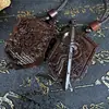 Colgante Natural Lei Zao Mu Yuhua de Nueve Caracteres Zhenyan Colgante Marca Colgante Espada de Siete Estrellas Tallado a Mano para Llevar Consigo