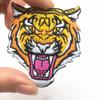 Dongguan Fábrica Bordado Animal Cabeça de Tigre Pano Adesivo Bordado Personalidade logotipo Pano Adesivo Bordado Carimbo Tecelagem Marca Carimbo