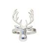 Decoração Popular de Natal Cabeça de Veado Dourada Botão de Guardanapo Argola de Guardanapo Alce Argola de Guardanapo Metal Fabricante Atacado