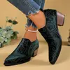 Zapatos Planos de Gamuza de Oveja con Boca Profunda para Mujer, Nuevos Zapatos Casuales de Trabajo de Cuatro Estaciones con Tacón Grueso y Punta Fina, Oficina, Negocios, Piernas Largas
