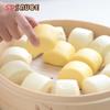 Papel para vaporera de bollos pequeños al vapor para cocina, papel antiadherente para el hogar, papel para bollos al vapor, papel impermeable antiadherente desechable, almohadilla para vaporera de papel