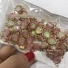Comércio exterior DIY borda de cobre cor mágica 8mm redondo Opala gema resina Harajuku menina estilo cor jóias acessórios
