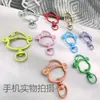 Llavero Dios de la Riqueza Forma de Fortuna Accesorio DIY Colgante Resorte Giratorio Abre-Fácil Material Ecológico Manualidad de Pintura