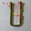 Fabricante tornillo en U abrazadera de placa de acero de arco cuadrado para camión remolque Sanma 14 de grosor 16 de grosor