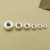 Venta al por mayor de joyería plata de ley S925 cuentas de rueda cuentas de ampolla cuentas planas cuentas espaciadoras cuentas sueltas accesorios para pulseras DIY