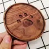 Posavasos de Madera Almohadilla Aislante de Calor Regalo Día del Maestro Navidad Nombre Personalizado Regalo de Agradecimiento Cumpleaños Alfombrilla de Té Estilo Japonés para Café