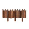 Valla de madera anticorrosiva para jardín, patio exterior, parterre de flores, pequeña valla decorativa para exteriores, valla de pilotes de madera.