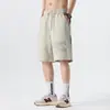 Pantalones Cortos Deportivos con Estampado de Letras para Hombre, Nuevo Estilo Verano 2026, Corte Holgado, Versátiles Casuales hasta la Rodilla, Pantalones Cortos de Longitud Media para Hombre al por Mayor