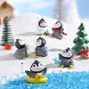 Nuevo Pingüino Lindo Segunda Generación Paisaje en Miniatura para la Vida Decoración DIY Pingüino Lindo Segunda Generación Figura de Plástico