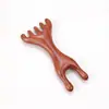 Pente de Massagem Meridianos com Cabeça de Cinco Garras Ferramenta de Terapia Capilar Sândalo Natural Raspagem Linfática do Couro Cabeludo Ferramenta Universal
