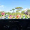 Adornos Lindos de Labubu para Coche, Pequeños Adornos para Coche, Consola Central de Coche Eléctrico, Accesorios para el Interior del Coche, Decoración de Pantalla de Navegación