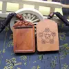 Caja Thangka de Madera de Azufaifo Golpeada por Rayo Natural, Caja Gawa Pixiu, Accesorios Portátiles, Colgante, Placa de Madera, Pura Hecha a Mano