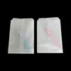 En stock Bolsas de papel glassine semitransparentes autoadhesivas Bolsas para ferretería, joyería, ropa digital Bolsas de papel ecológicas Bolsas de papel encerado de boca plana