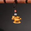 Buena Suerte en el Año del Caballo, Regalo del Caballo del Zodiaco, Caballo Tang Chino de Moda Atrae la Fortuna Juguete de Té, Adorno de Escritorio, Colgante del Año del Caballo, Adorno para Árbol de Navidad