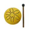 Mini tambor etéreo de 3 pulgadas y 6 notas, tambor de bolsillo, tambor de lengüeta de acero, instrumento de percusión para principiantes infantiles al por mayor
