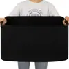 Cesta de Almacenamiento Tejida con Cuerda de Algodón de Gran Capacidad para Organización de Desorden en Escritorio del Hogar, Cesta de Almacenamiento para Juguetes de Bebé, Cesta de Almacenamiento Grande