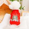 Roupas de outono e inverno para animais de estimação filhote gato roupas série da sorte coletes do que urso teddy cachorro pequeno atacado