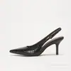 Zapatos de Tacón Alto con Correa de Hebilla Metálica, Diseño de Nicho, Modernos y Versátiles, Sandalias de Tacón Fino para Mujer, Sandalias de Tacón Alto Elegantes y Lujosas