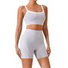 Amazon Novo Europeu e Americano Nu Apertado Esportes Ao Ar Livre Roupa Interior Feminina Fina Alça de Ombro Cor Contraste terno Sling Yoga Wear