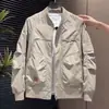Jaqueta Baseball Masculina 2025 Outono Nova Marca Tendência Roupa de Trabalho Masculina Retro Americano Slim Fit Jaqueta Bomber Masculina