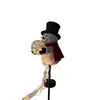 Chegada de Natal Boneco de Neve Luz de Estaca Mágica para Jardim Luz de Encaixe no Solo para Jardim Boneco de Neve