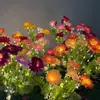Luces Solares para Suelo de Flor de Loto para Jardín, Luces de Atmósfera de Flores Rojas, Rosas, Amarillas y Moradas, Luces Impermeables para Césped al Aire Libre, Venta Directa del Fabricante