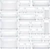 Conjunto de Caixas Organizadoras de Gaveta Transparente Transfronteiriças para Armazenamento de Mesa de Maquiagem e Itens Diversos
